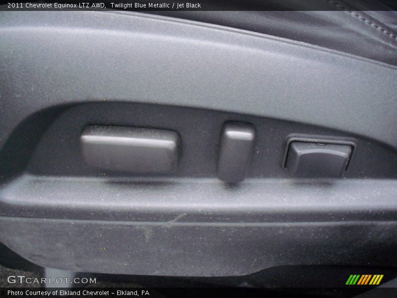 Twilight Blue Metallic / Jet Black 2011 Chevrolet Equinox LTZ AWD