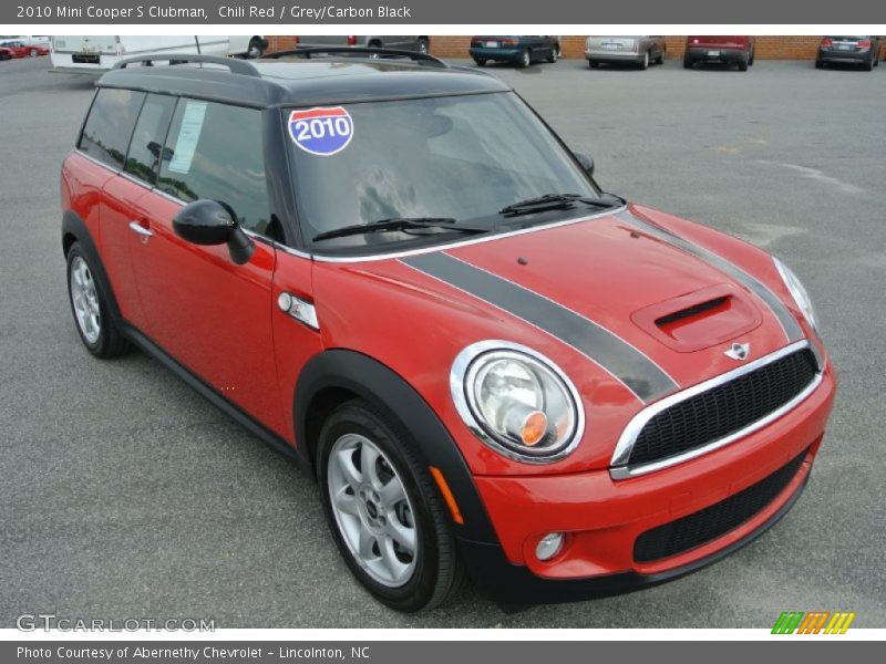 Chili Red / Grey/Carbon Black 2010 Mini Cooper S Clubman