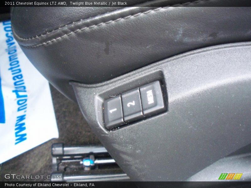 Twilight Blue Metallic / Jet Black 2011 Chevrolet Equinox LTZ AWD