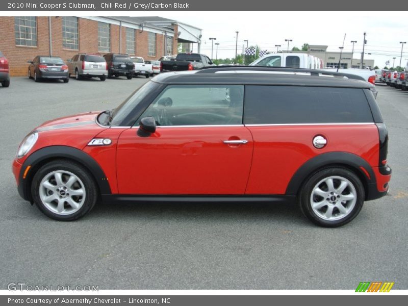 Chili Red / Grey/Carbon Black 2010 Mini Cooper S Clubman