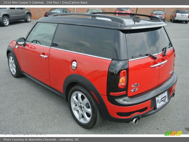 Chili Red / Grey/Carbon Black 2010 Mini Cooper S Clubman