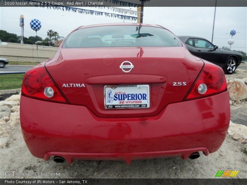 Red Alert / Charcoal 2010 Nissan Altima 2.5 S Coupe