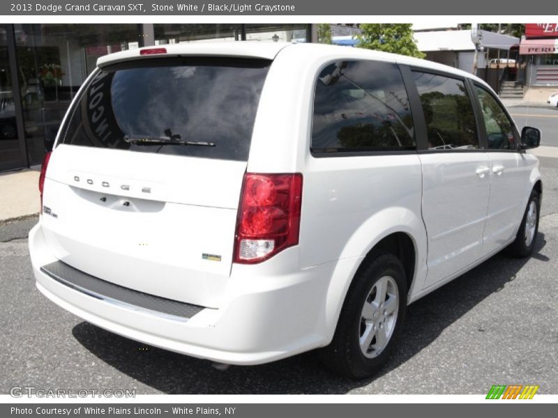 Stone White / Black/Light Graystone 2013 Dodge Grand Caravan SXT