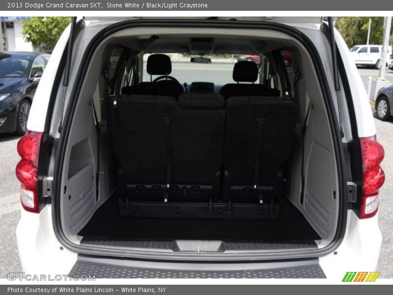 Stone White / Black/Light Graystone 2013 Dodge Grand Caravan SXT