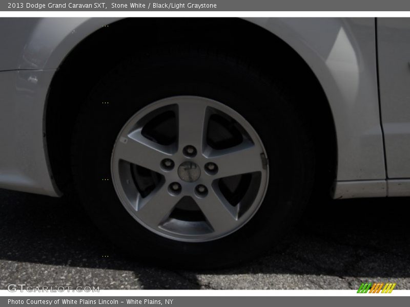 Stone White / Black/Light Graystone 2013 Dodge Grand Caravan SXT