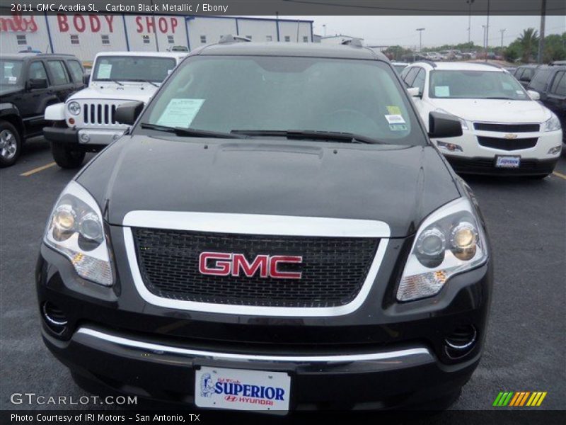 Carbon Black Metallic / Ebony 2011 GMC Acadia SL