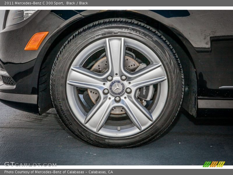 Black / Black 2011 Mercedes-Benz C 300 Sport