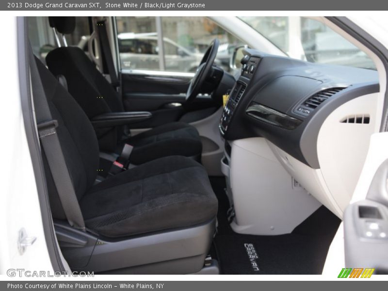 Stone White / Black/Light Graystone 2013 Dodge Grand Caravan SXT