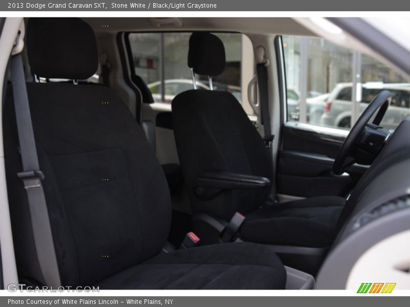 Stone White / Black/Light Graystone 2013 Dodge Grand Caravan SXT