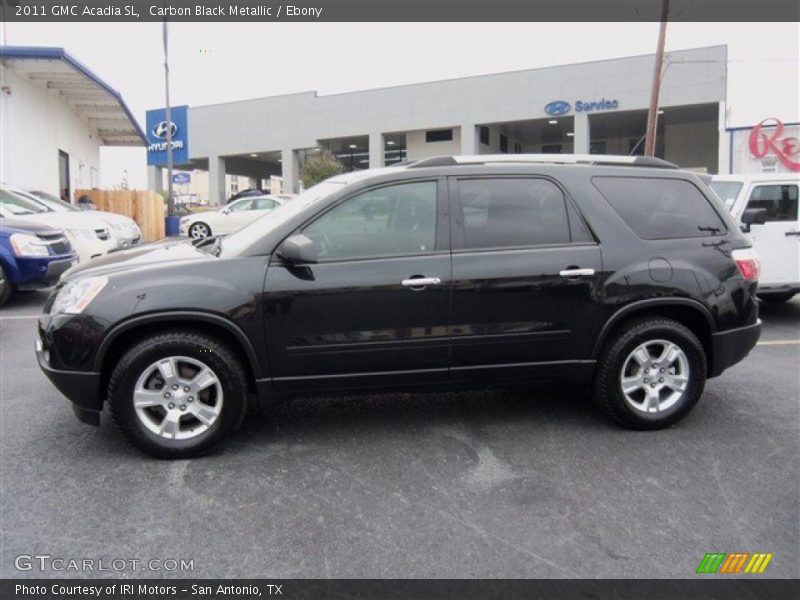 Carbon Black Metallic / Ebony 2011 GMC Acadia SL