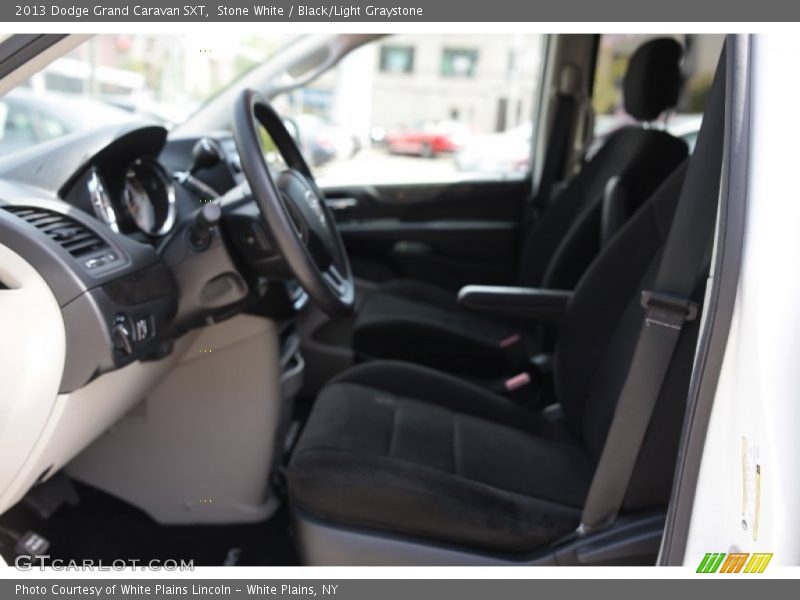 Stone White / Black/Light Graystone 2013 Dodge Grand Caravan SXT