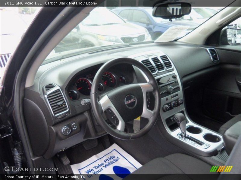 Carbon Black Metallic / Ebony 2011 GMC Acadia SL