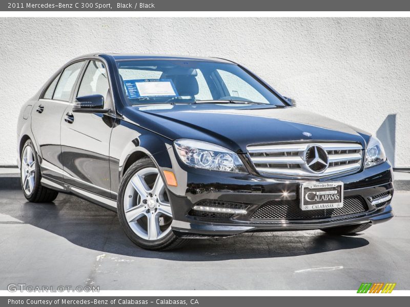 Black / Black 2011 Mercedes-Benz C 300 Sport
