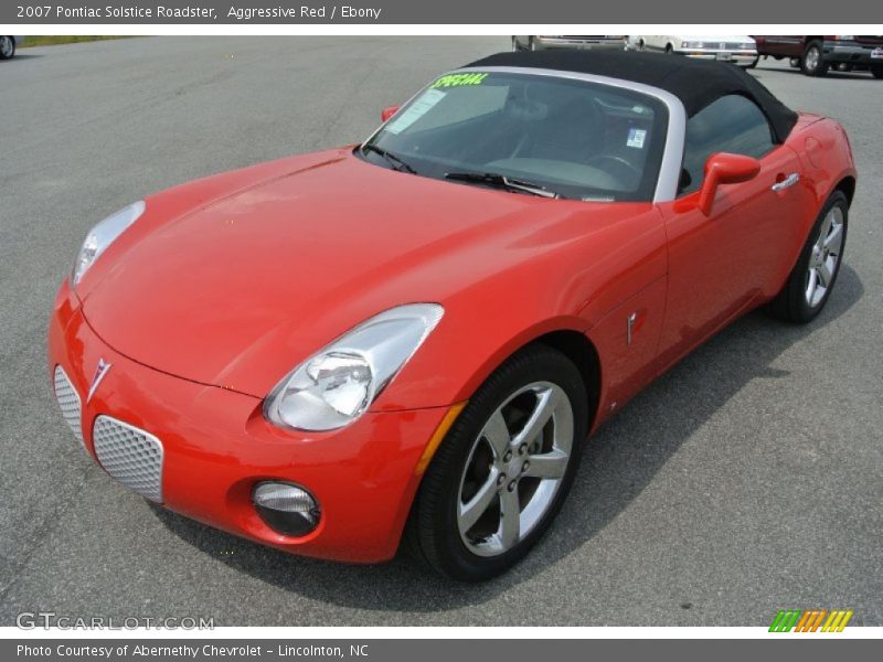 Aggressive Red / Ebony 2007 Pontiac Solstice Roadster