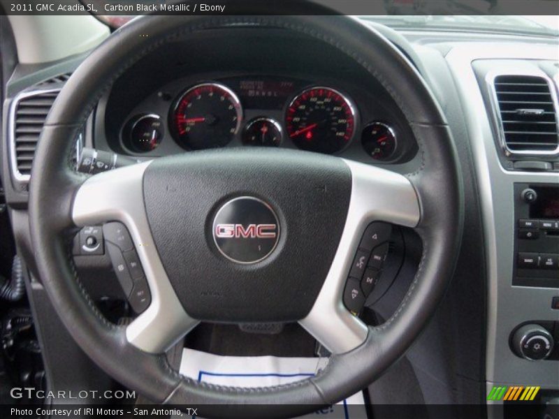 Carbon Black Metallic / Ebony 2011 GMC Acadia SL