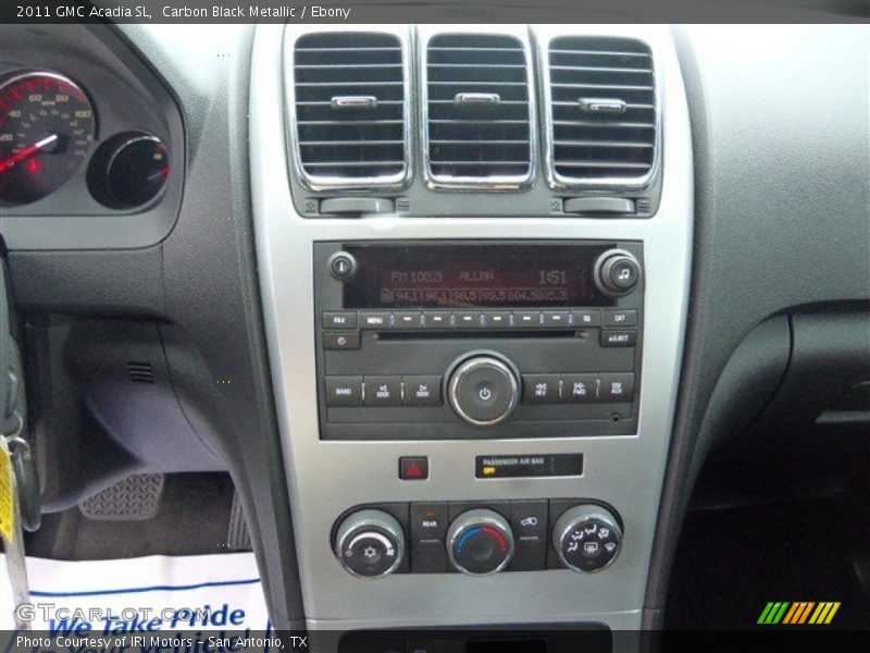 Carbon Black Metallic / Ebony 2011 GMC Acadia SL
