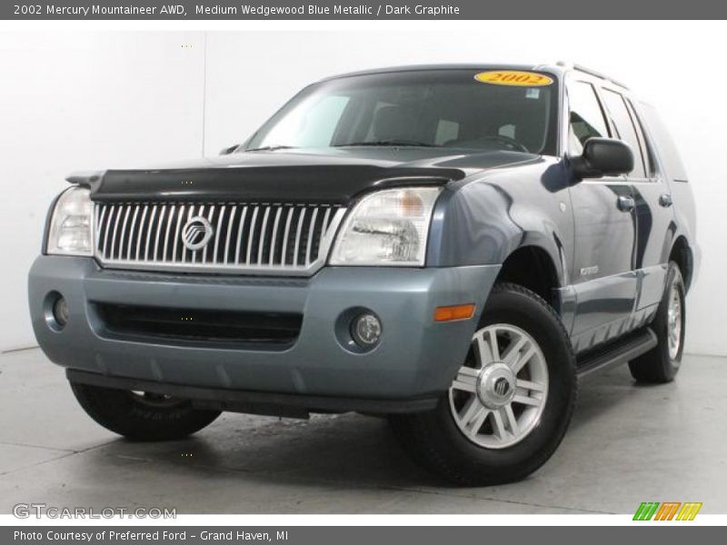 Medium Wedgewood Blue Metallic / Dark Graphite 2002 Mercury Mountaineer AWD