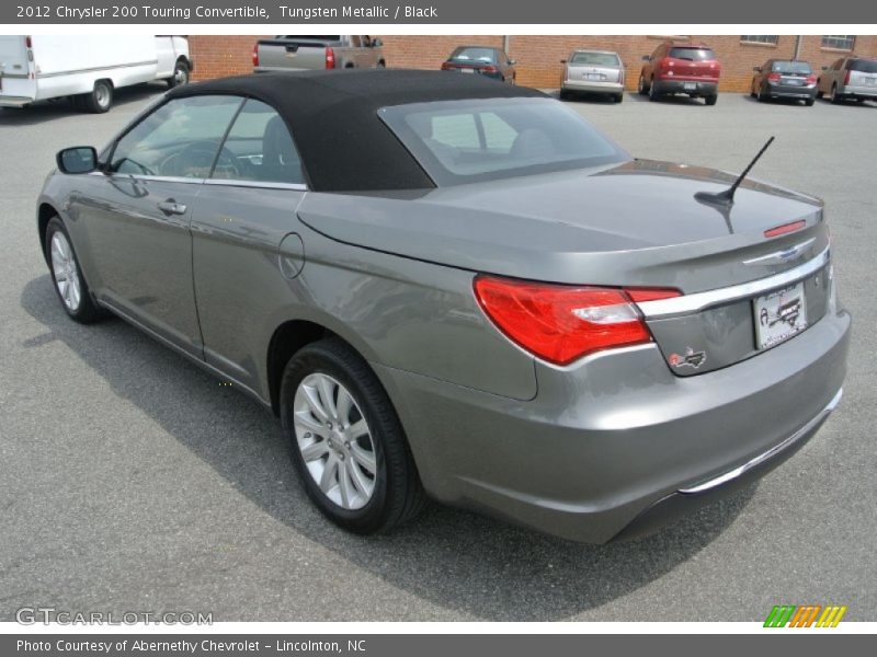 Tungsten Metallic / Black 2012 Chrysler 200 Touring Convertible