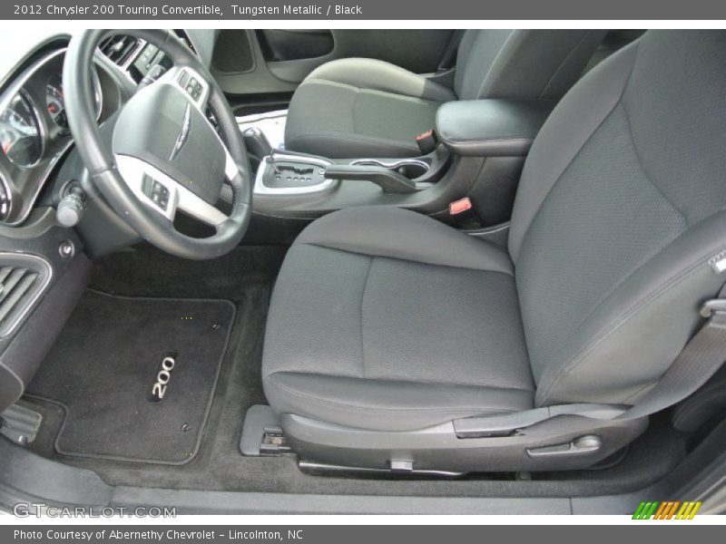 Tungsten Metallic / Black 2012 Chrysler 200 Touring Convertible