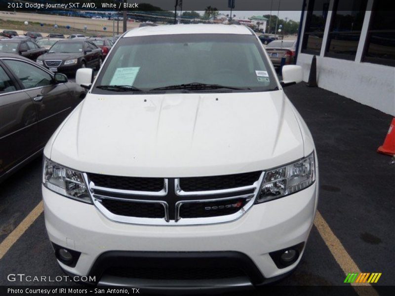 White / Black 2012 Dodge Journey SXT AWD