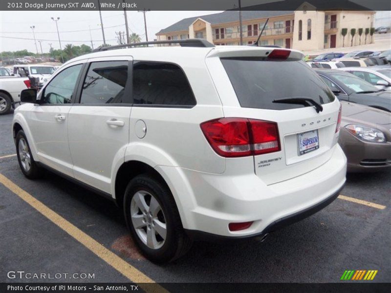 White / Black 2012 Dodge Journey SXT AWD