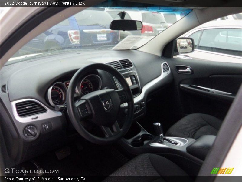 White / Black 2012 Dodge Journey SXT AWD
