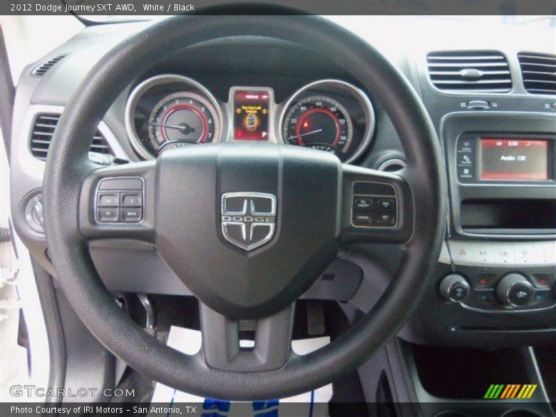 White / Black 2012 Dodge Journey SXT AWD