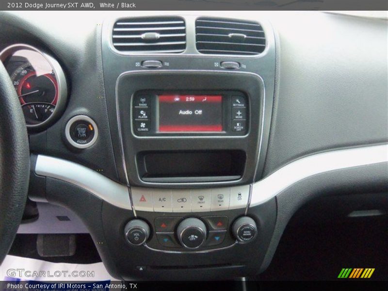 White / Black 2012 Dodge Journey SXT AWD
