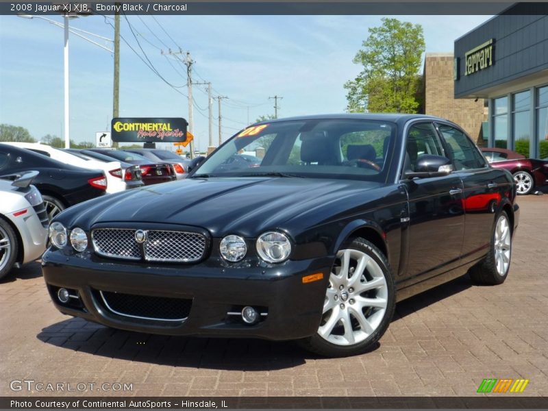 Ebony Black / Charcoal 2008 Jaguar XJ XJ8