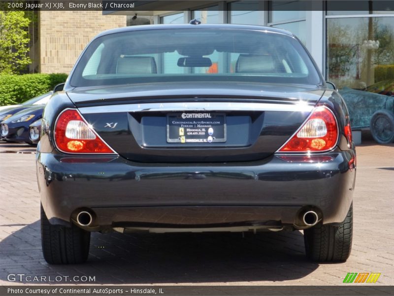 Ebony Black / Charcoal 2008 Jaguar XJ XJ8