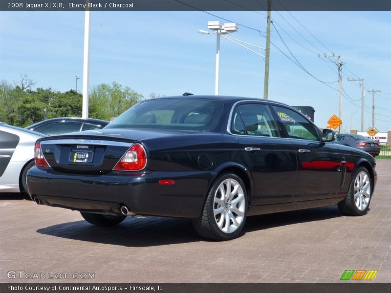 Ebony Black / Charcoal 2008 Jaguar XJ XJ8