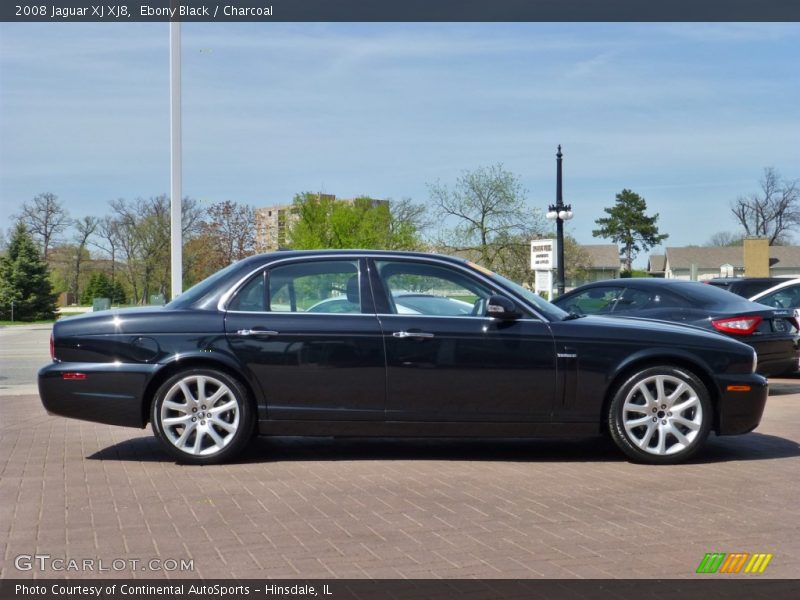 Ebony Black / Charcoal 2008 Jaguar XJ XJ8