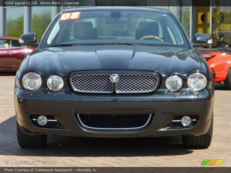Ebony Black / Charcoal 2008 Jaguar XJ XJ8
