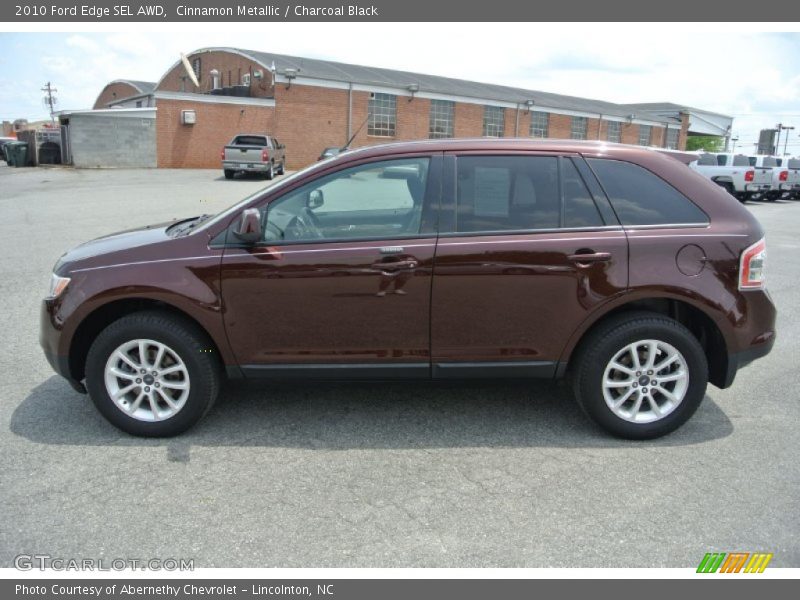 Cinnamon Metallic / Charcoal Black 2010 Ford Edge SEL AWD