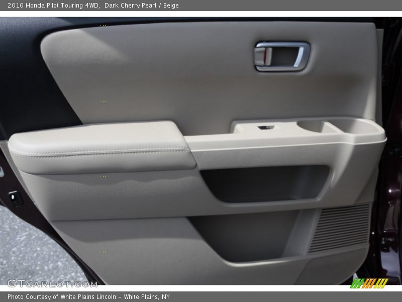 Dark Cherry Pearl / Beige 2010 Honda Pilot Touring 4WD