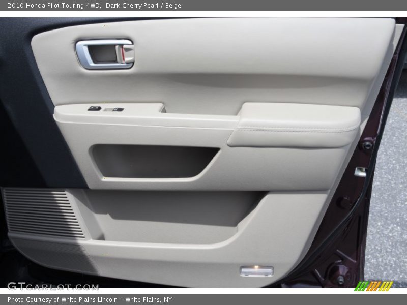 Dark Cherry Pearl / Beige 2010 Honda Pilot Touring 4WD