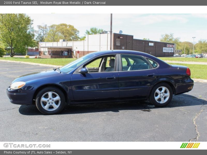 Medium Royal Blue Metallic / Dark Charcoal 2000 Ford Taurus SES