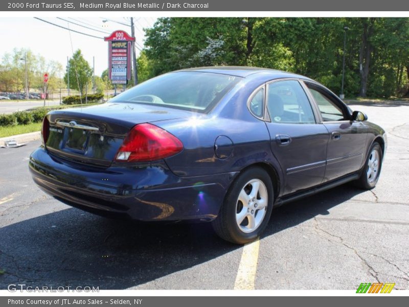 Medium Royal Blue Metallic / Dark Charcoal 2000 Ford Taurus SES