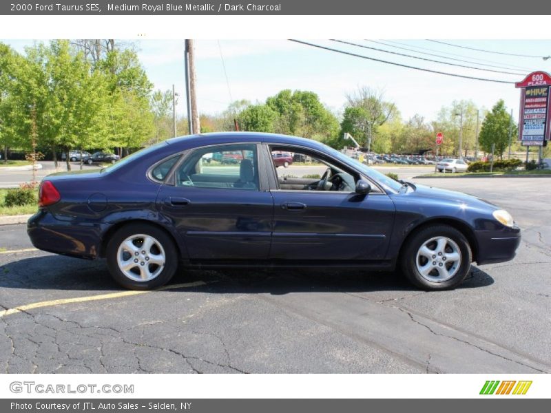 Medium Royal Blue Metallic / Dark Charcoal 2000 Ford Taurus SES