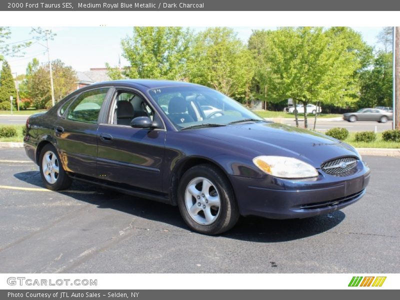 Medium Royal Blue Metallic / Dark Charcoal 2000 Ford Taurus SES