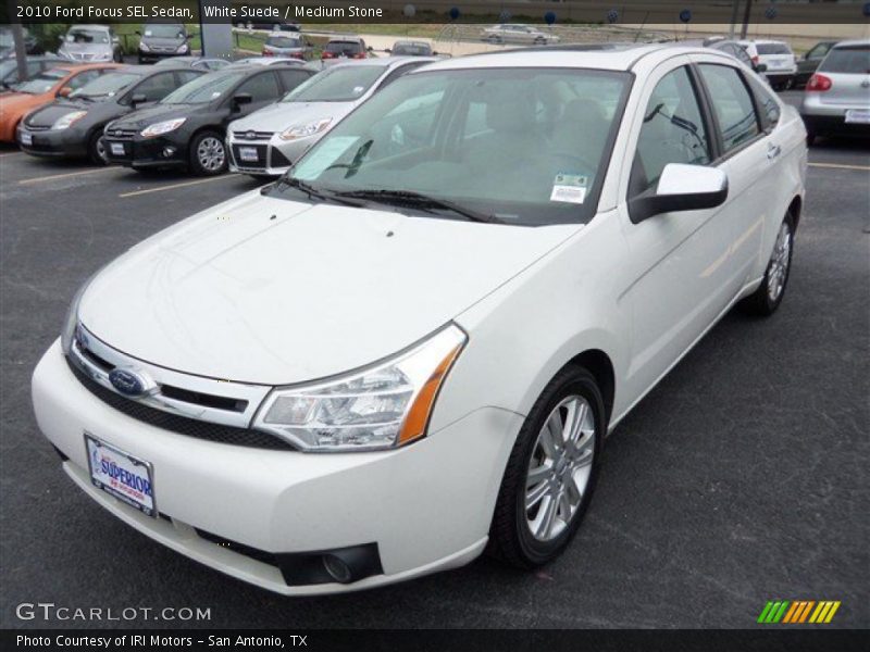 White Suede / Medium Stone 2010 Ford Focus SEL Sedan