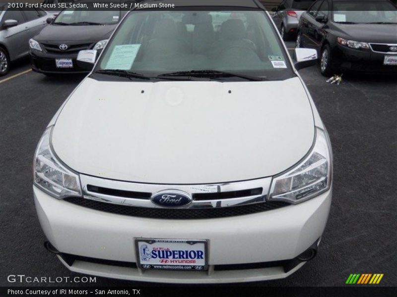 White Suede / Medium Stone 2010 Ford Focus SEL Sedan