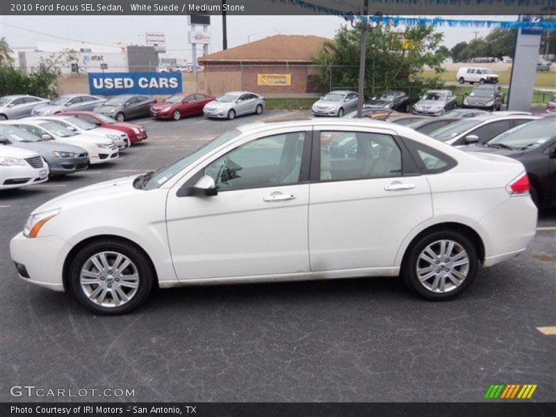 White Suede / Medium Stone 2010 Ford Focus SEL Sedan