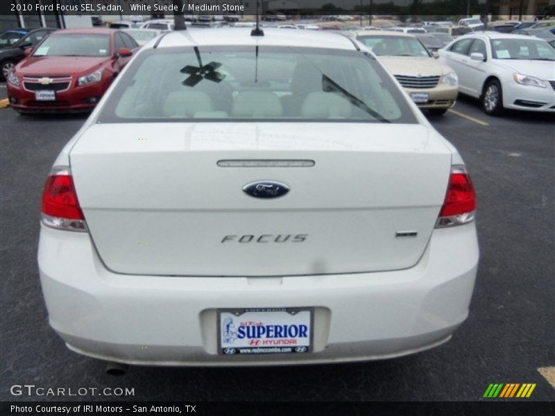 White Suede / Medium Stone 2010 Ford Focus SEL Sedan