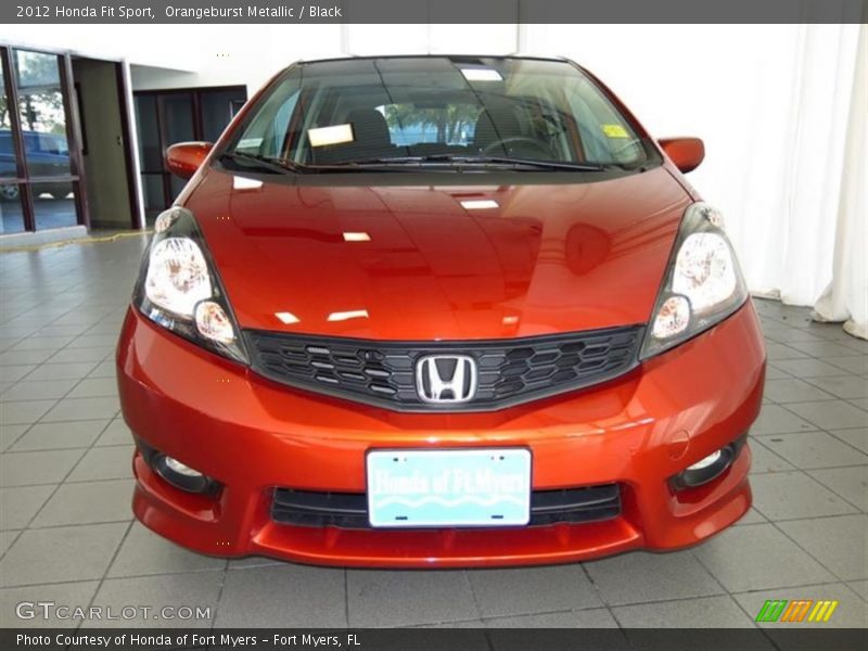 Orangeburst Metallic / Black 2012 Honda Fit Sport