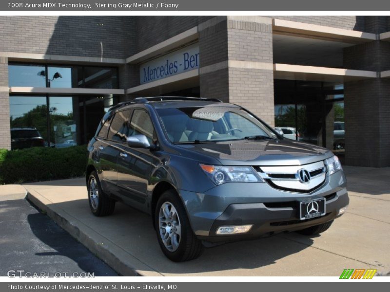 Sterling Gray Metallic / Ebony 2008 Acura MDX Technology