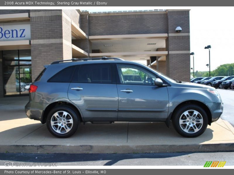 Sterling Gray Metallic / Ebony 2008 Acura MDX Technology