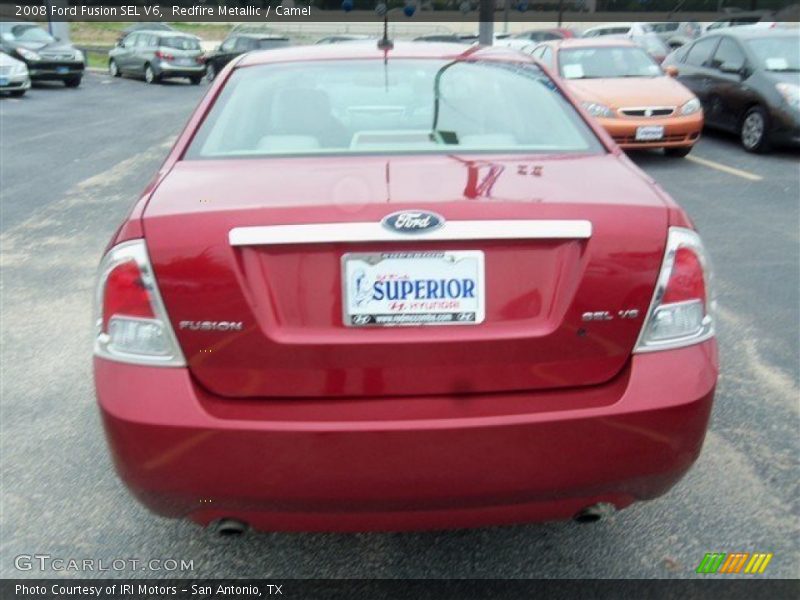 Redfire Metallic / Camel 2008 Ford Fusion SEL V6