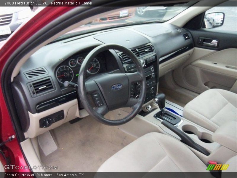 Redfire Metallic / Camel 2008 Ford Fusion SEL V6