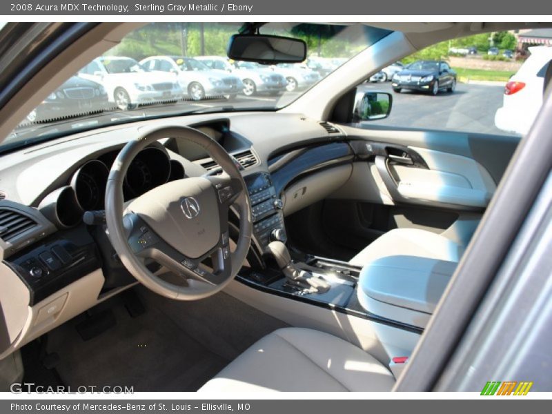 Sterling Gray Metallic / Ebony 2008 Acura MDX Technology
